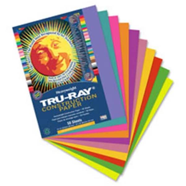 Pacon Corporation Pacon PAC103093 Construction Paper; 76lb.; 18 in. x 24 in.; 50-PK; Black PAC103093 - main